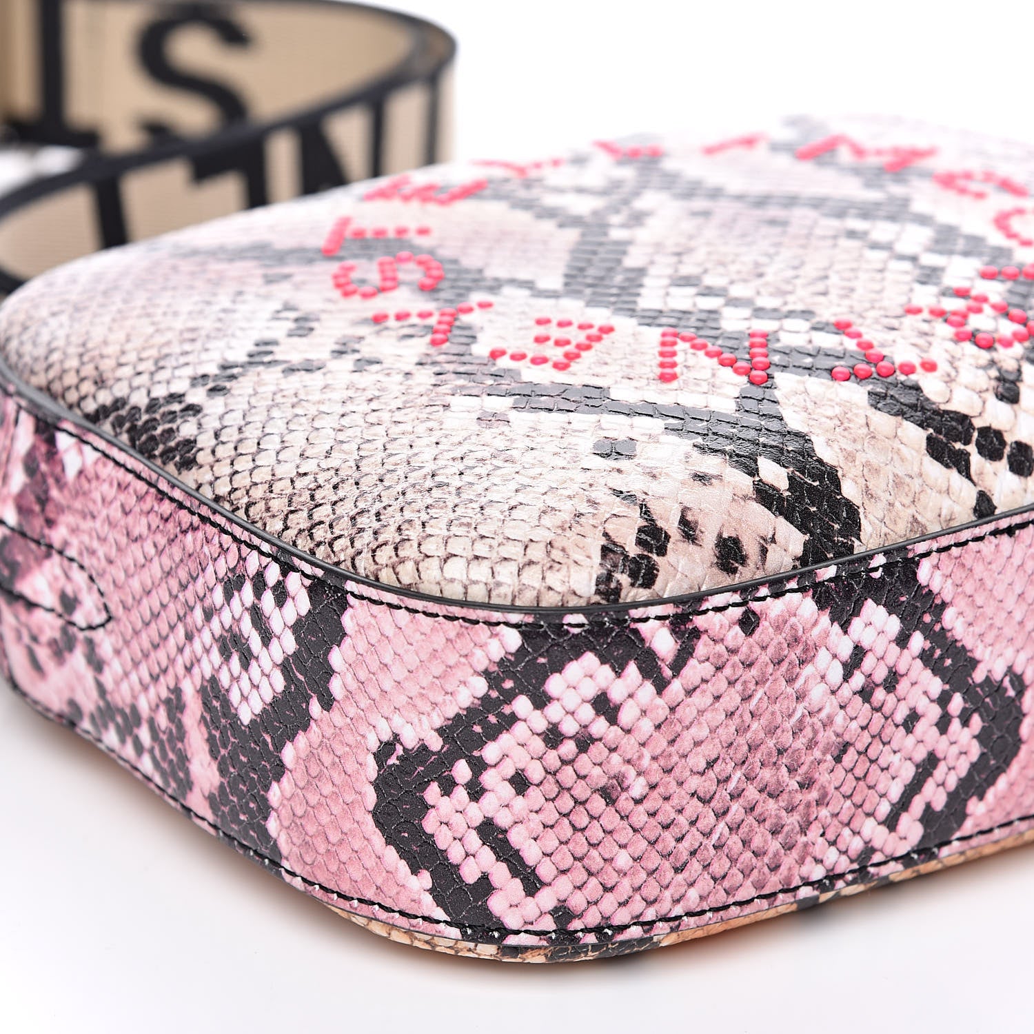 Stella McCartney Eco Alter Snakeskin Perforated Logo Bag 8 of 9
