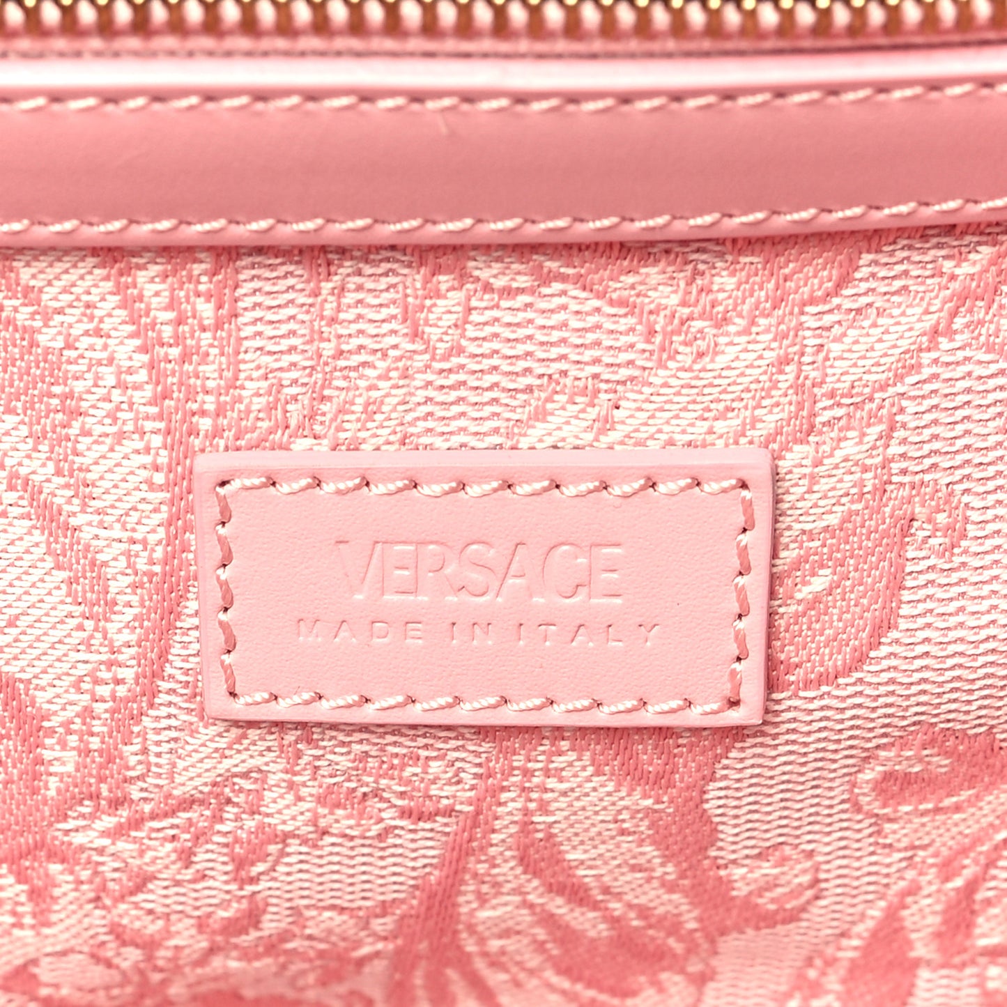 Jacquard Barocco Print Small Athena Tote Pink
