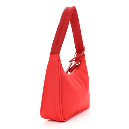 Prada Tessuto Nylon Mini Re-Edition 2000 Bag Rosso 3 of 11