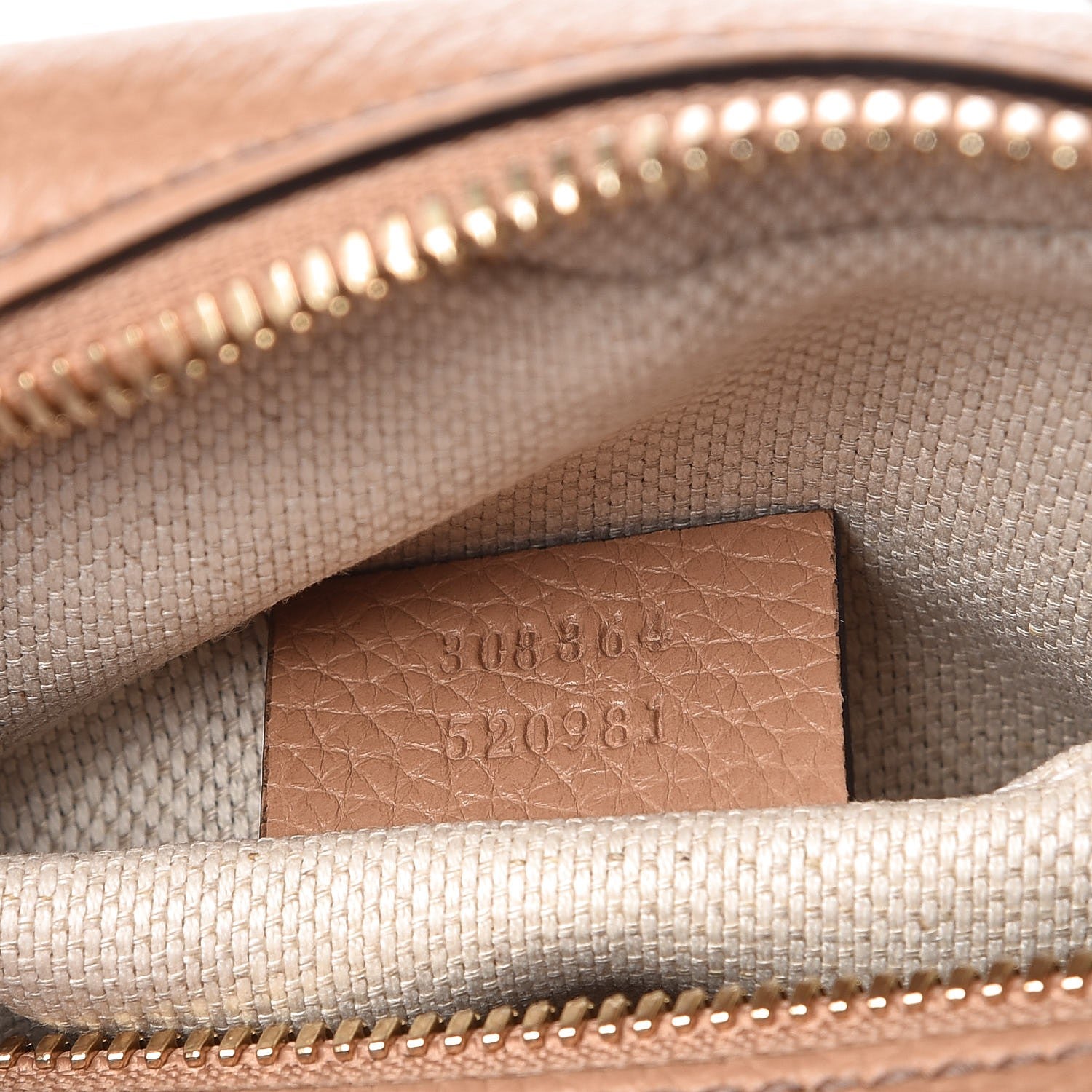 Gucci Pebbled Calfskin Small Soho Disco Bag Camelia 7 of 8