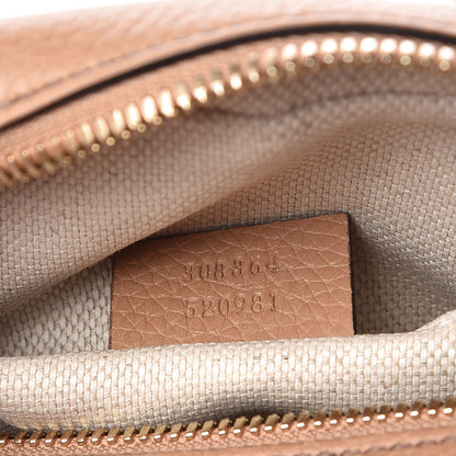 Gucci Pebbled Calfskin Small Soho Disco Bag Camelia 7 of 8