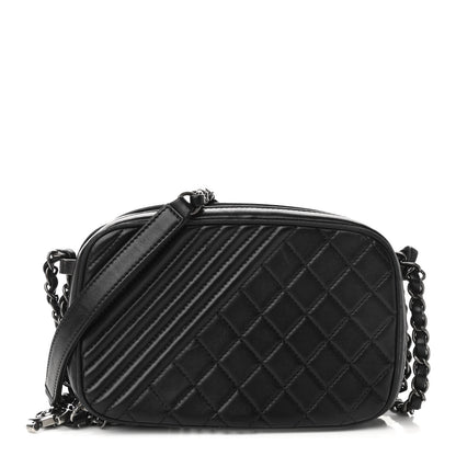 Chanel Lambskin Small Coco Boy Camera Case Black 1 of 11