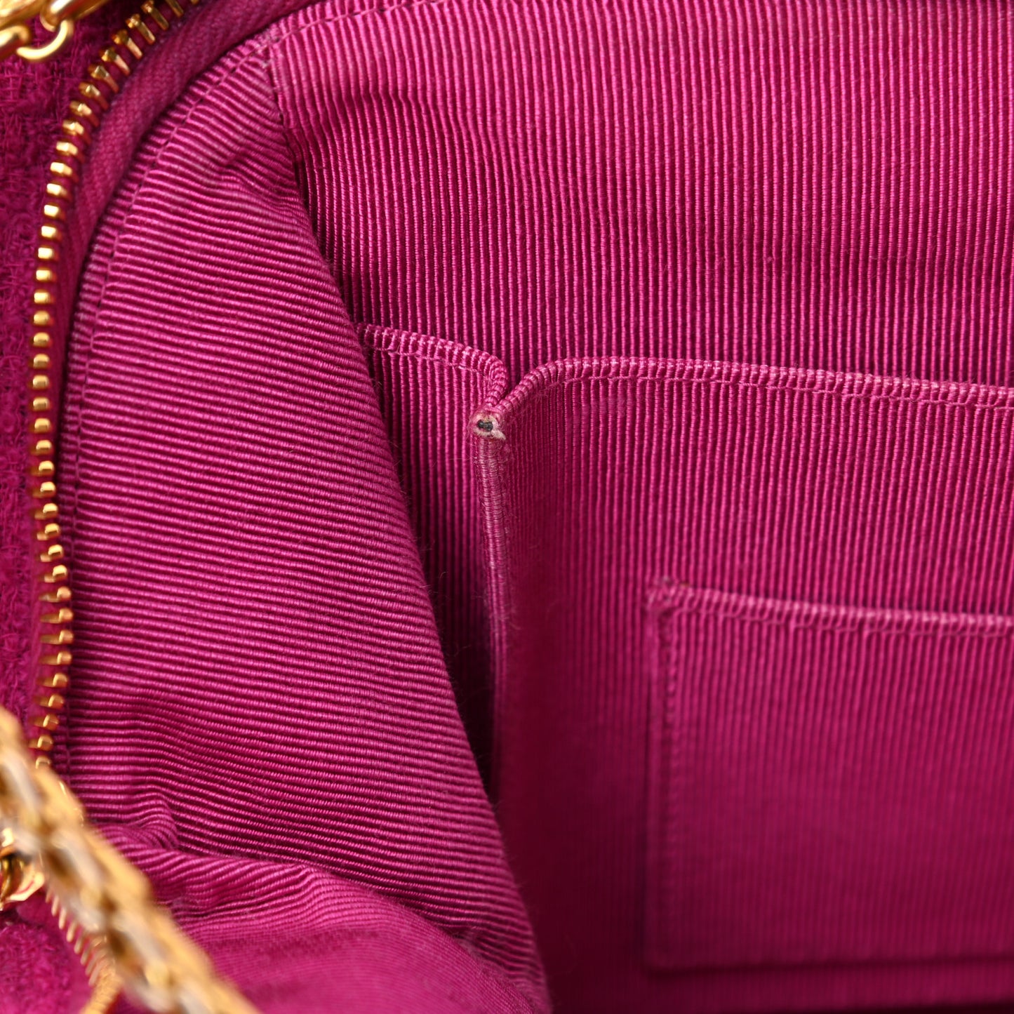 Wool Quilted Shoulder Bag Pink