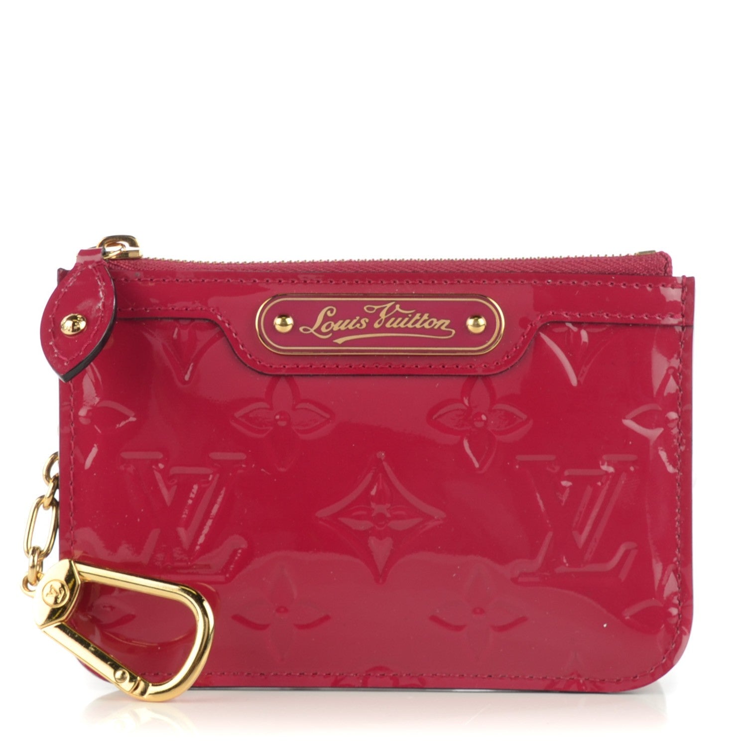 Louis Vuitton Vernis Key Pouch Rose Indien 1 of 7