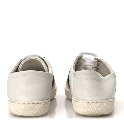 Gucci Calfskin Bee Star Embroidered Sylvie Web Ace Sneakers 35.5 White 6 of 12