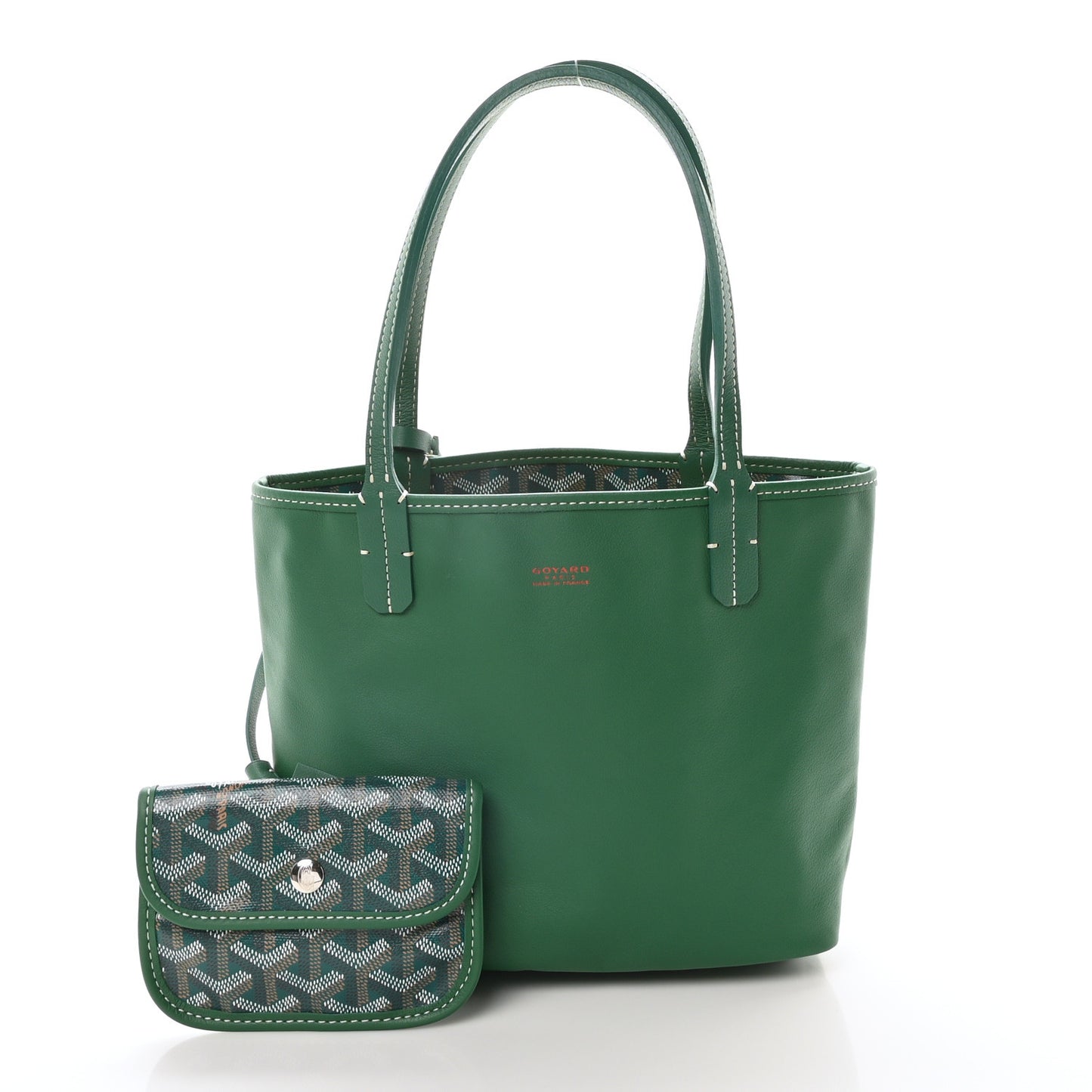 Goyardine Reversible Mini Anjou Green