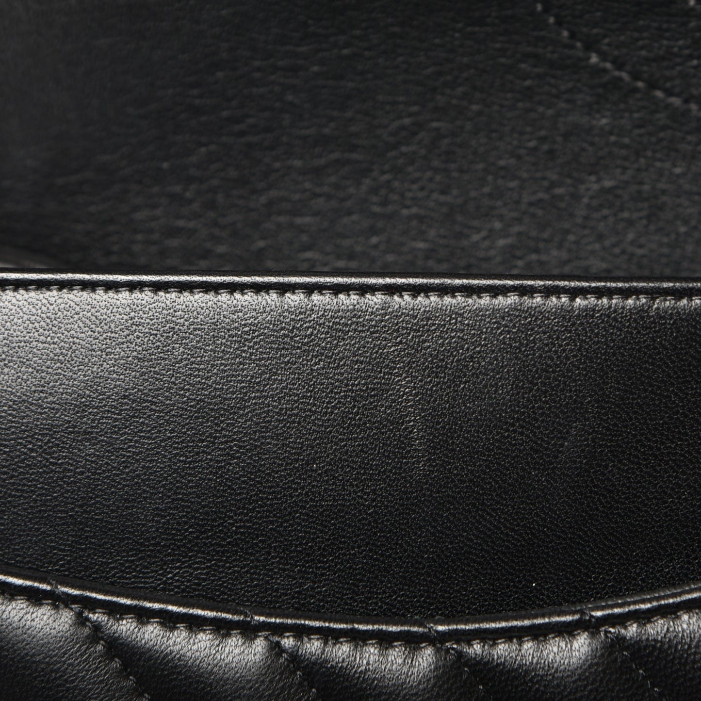 Lambskin Chevron Quilted Jumbo Double Flap So Black