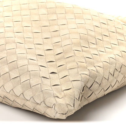 Bottega Veneta Suede Intrecciato Large Hop Ecru 9 of 9