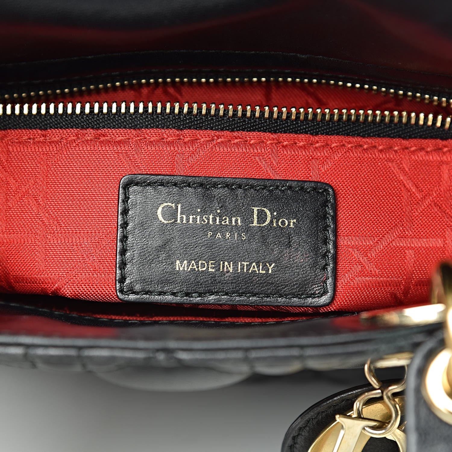 Christian Dior Lambskin Cannage Small Lucky Badges My Lady Dior Black 6 of 11