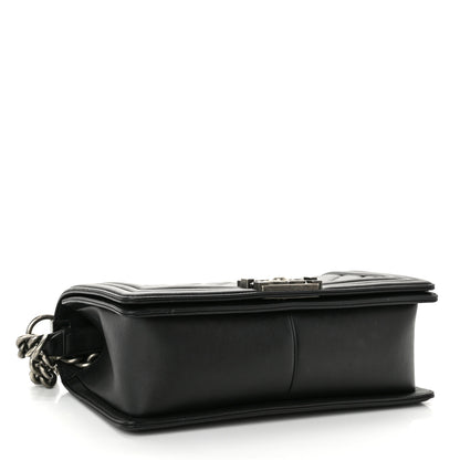 Chanel Calfskin Quilted Medium Boy Flap Black 4 of 10