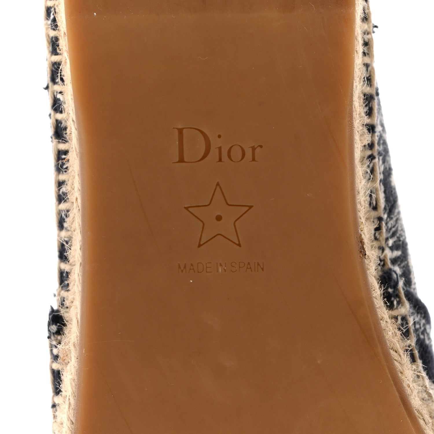 Christian Dior Embroidered Toile De Jouy Granville Espadrille 36
