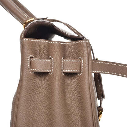 Hermes Togo Kelly Retourne 35 Etoupe 11 of 34