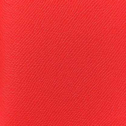 Hermes Epsom Tarmac PM Passport Holder Rouge Tomate 7 of 8