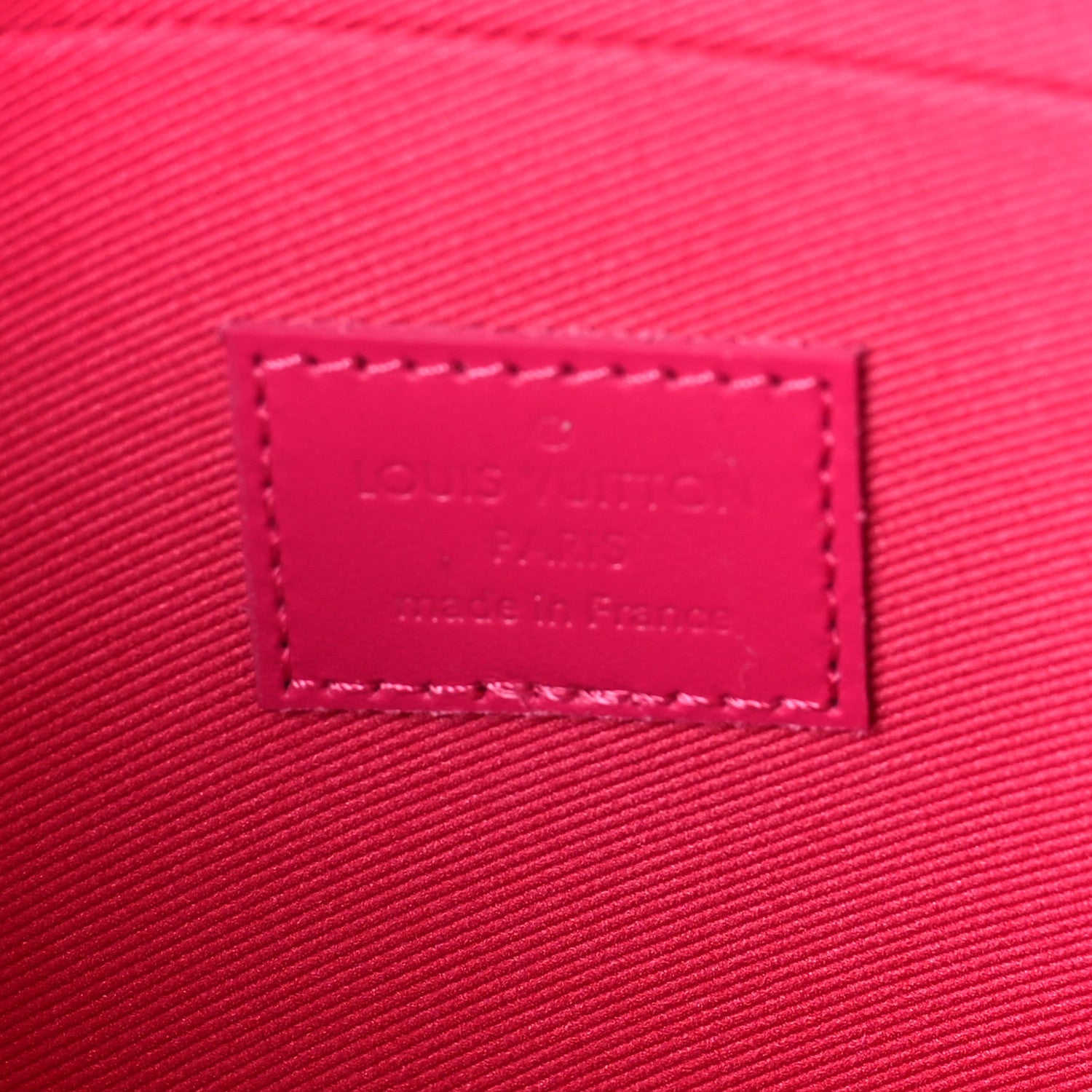 Louis Vuitton Vernis Valentine Pochette Felicie Chain Wallet Fuchsia 7 of 9