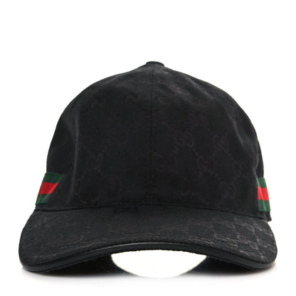 Gucci Monogram Web Baseball Hat S Black 2 of 8