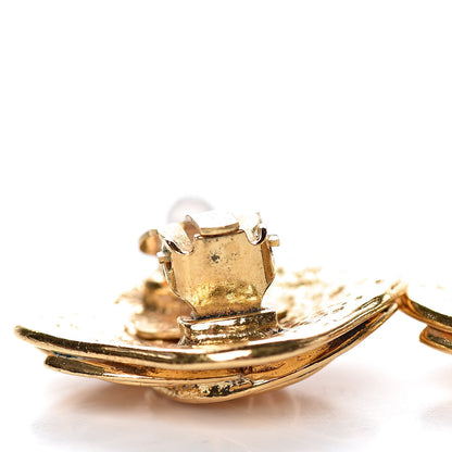 Chanel CC Square Clip On Earrings Gold 5 of 6