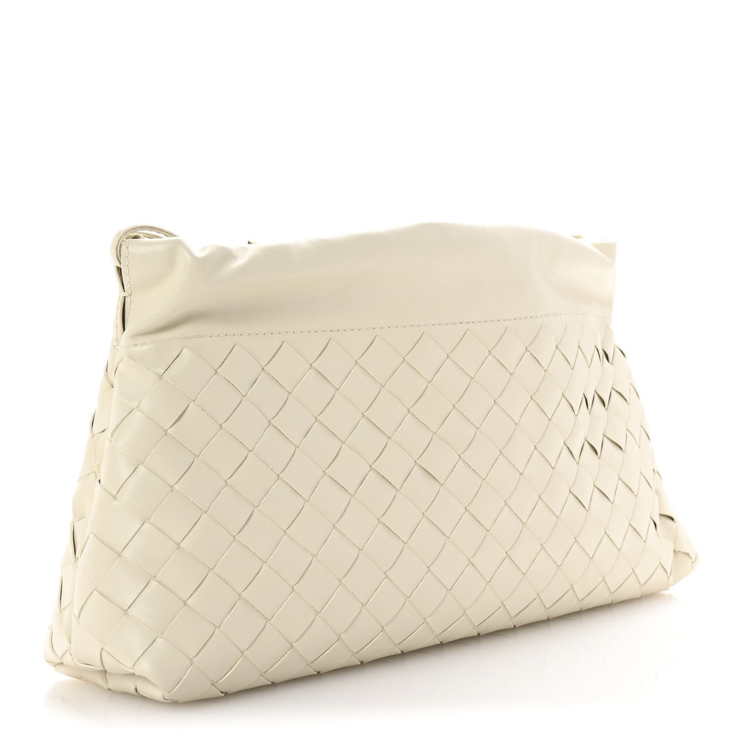 Bottega Veneta Nappa Intrecciato Dustbag Notte Shoulder Bag Sea Salt 2 of 10