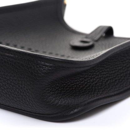 Hermes Taurillon Clemence Evelyne TPM Black 9 of 10