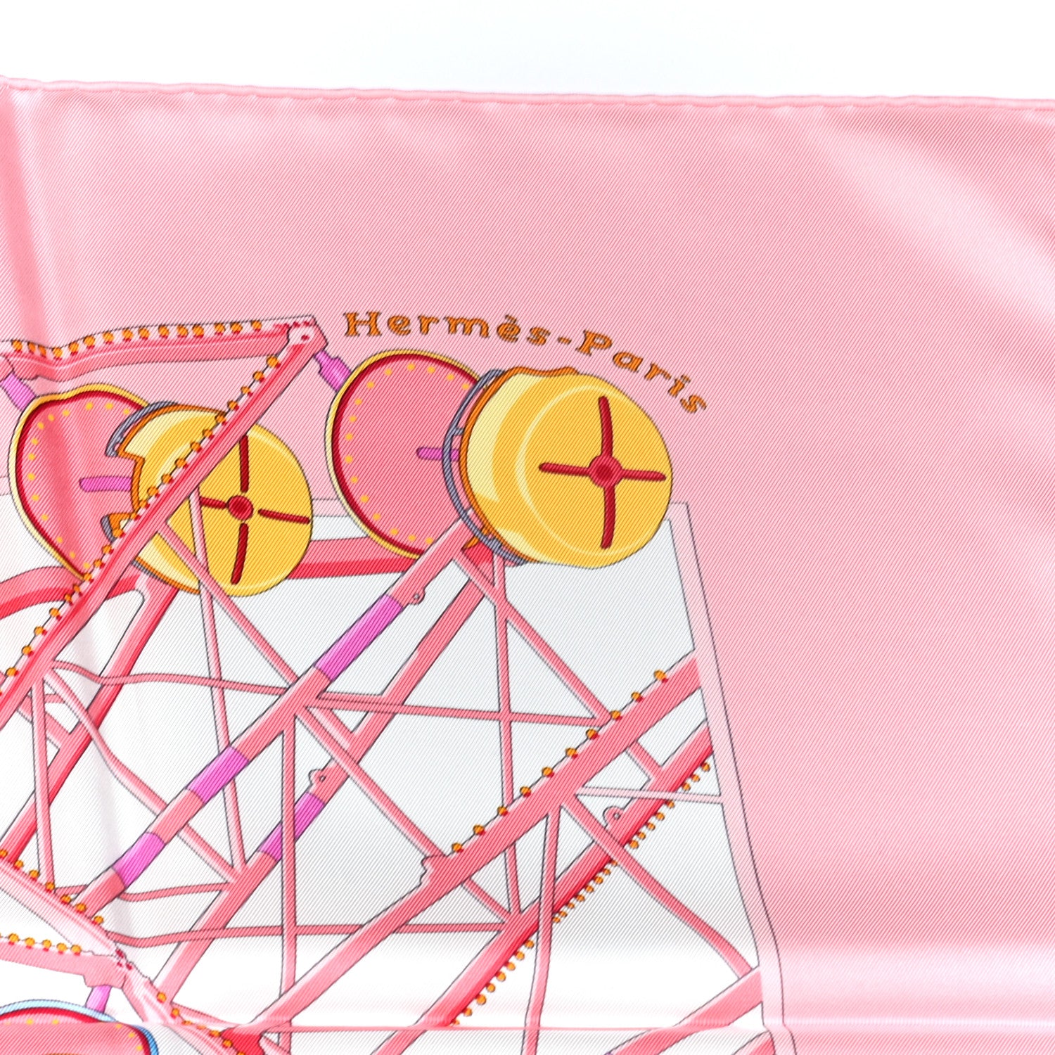 Hermes Silk Grande Roue Scarf 90 4 of 5