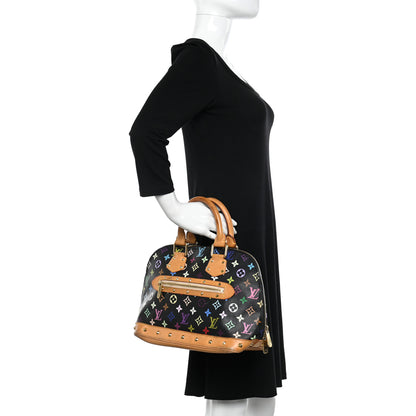 Louis Vuitton Monogram Multicolor Alma Black 2 of 17