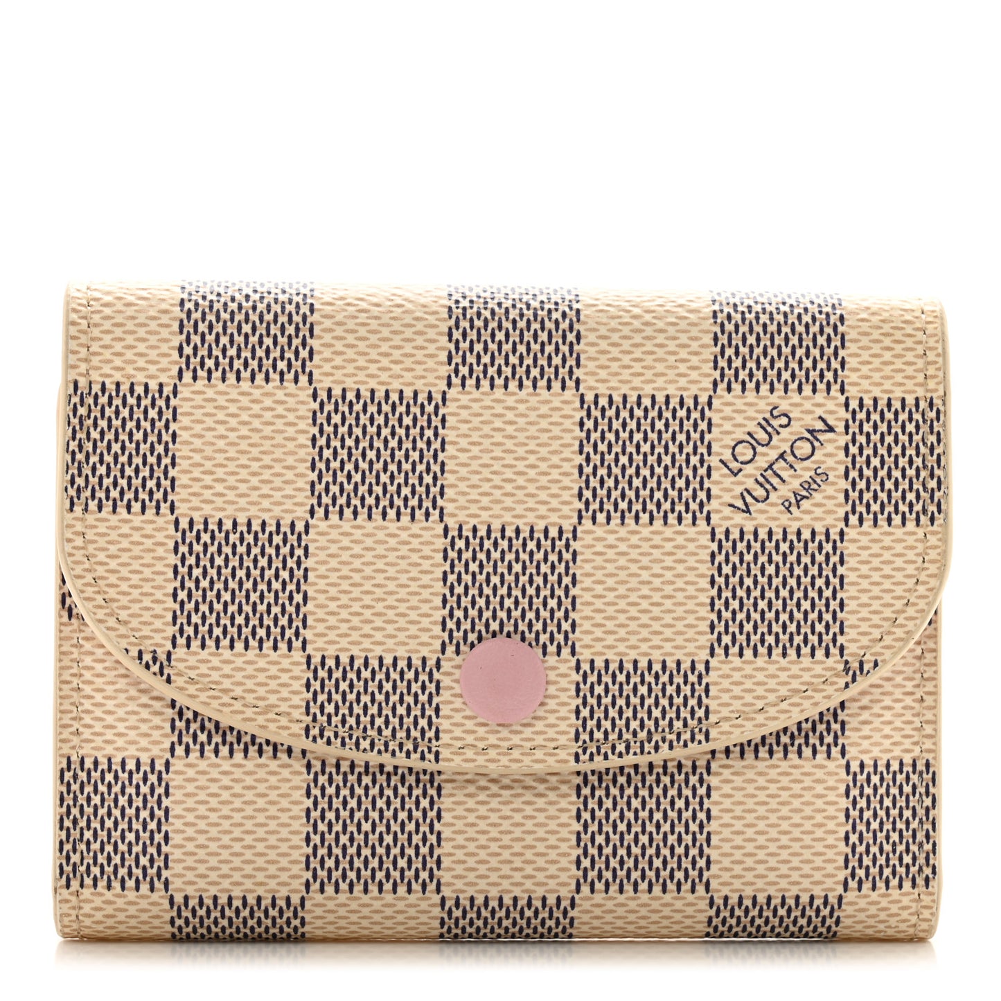 Damier Azur Rosalie Coin Purse Rose Ballerine