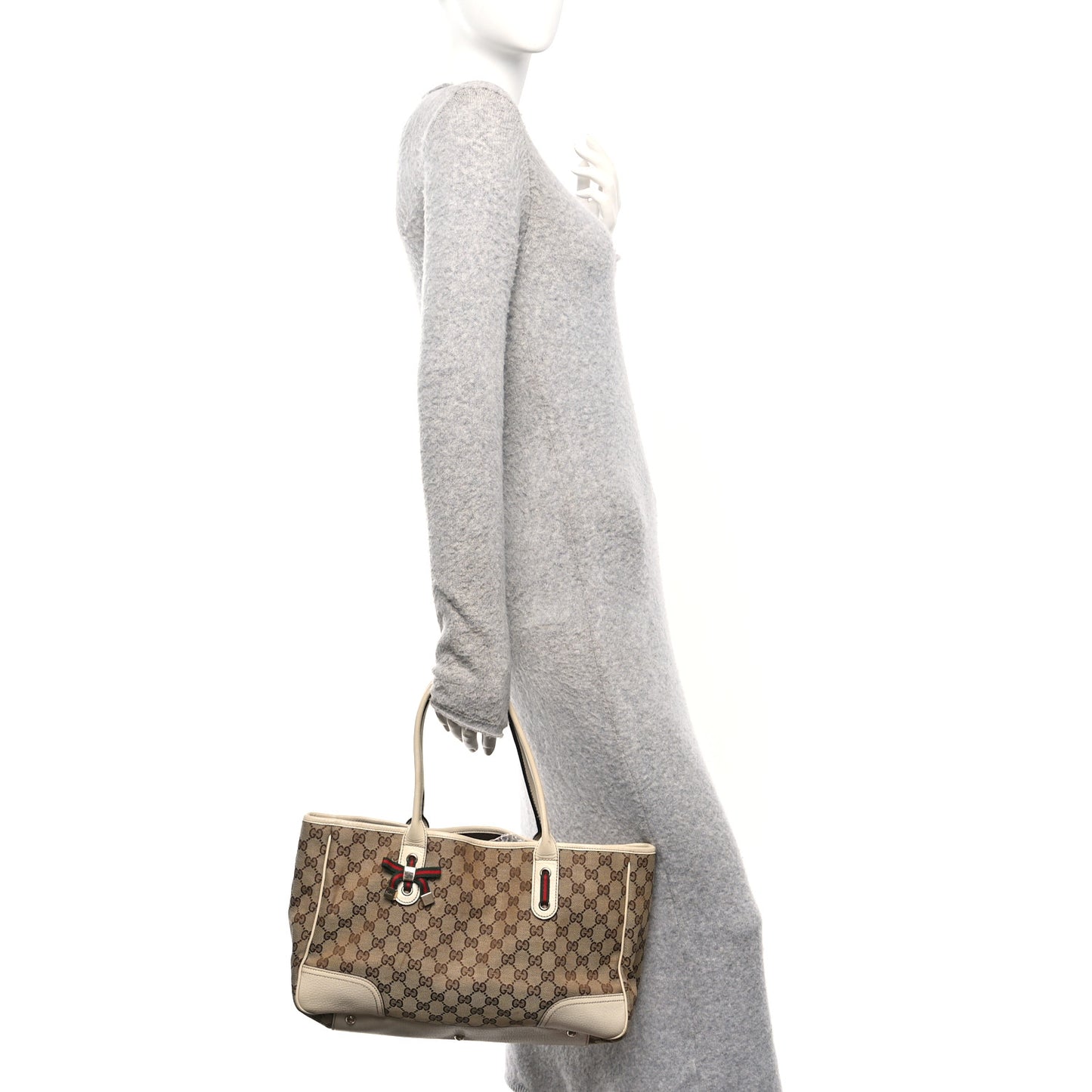Monogram Medium Princy Tote Off White