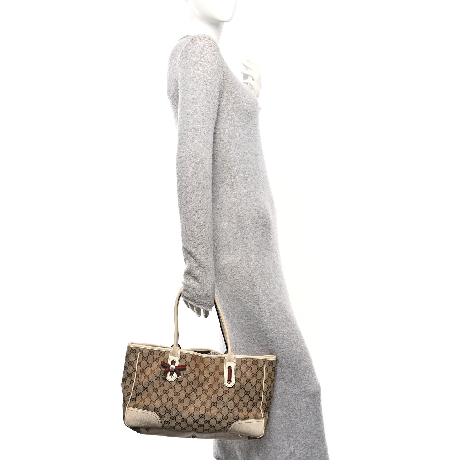 Gucci Monogram Medium Princy Tote Off White 2 of 10