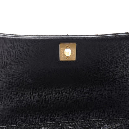 Chanel Caviar Lizard Quilted Mini Coco Handle Flap Black 8 of 9