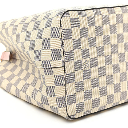 Louis Vuitton Damier Azur Neonoe MM Eau De Rose 9 of 11