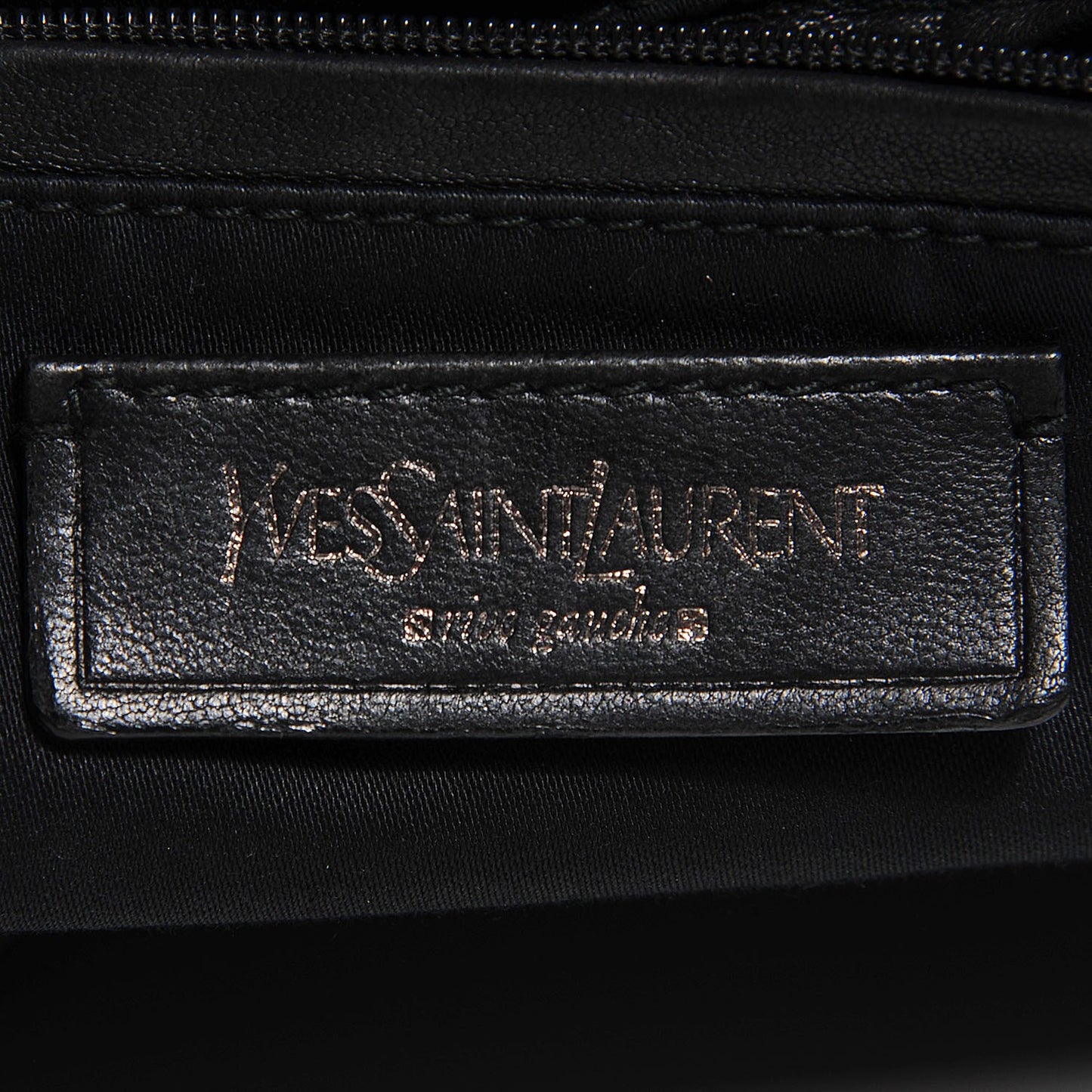 Textured Patent Large Roady Hobo Black