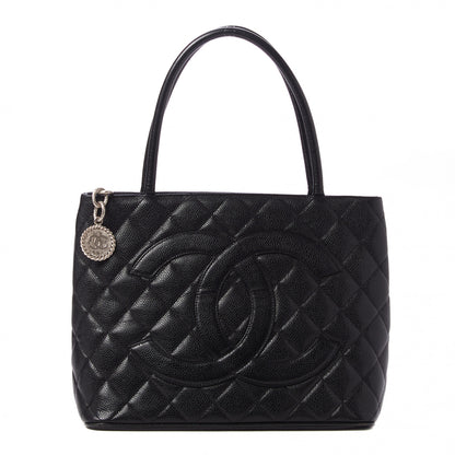 Chanel Caviar Quilted Medallion Tote Black 1 of 10