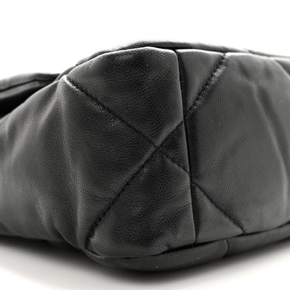 Chanel Goatskin Quilted Medium Chanel 19 Flap Black 9 of 11