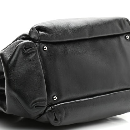 Chanel Lambskin Lax Accordion Hobo Black Pink 11 of 15