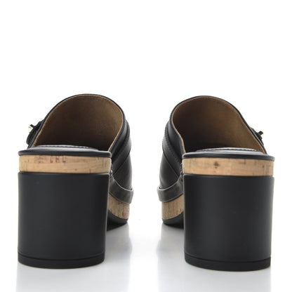Chanel Calfskin CC Turn Lock Clogs 41 Black 4 of 9