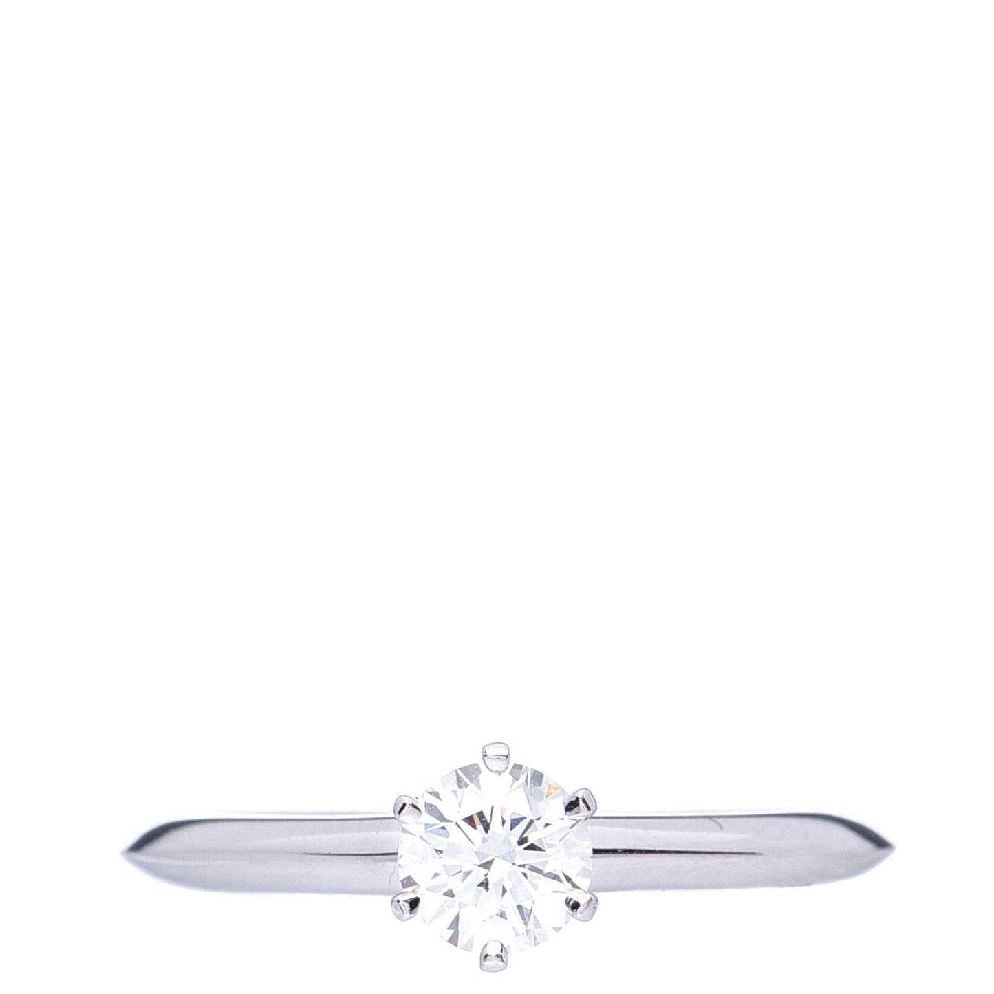 Platinum Diamond .39ct Solitaire Engagement Ring 51 5.75
