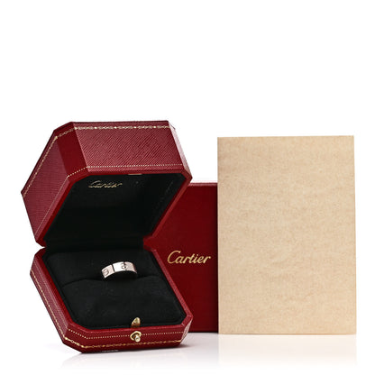 Cartier 18K White Gold 5.5mm LOVE Ring 57 8 3 of 5