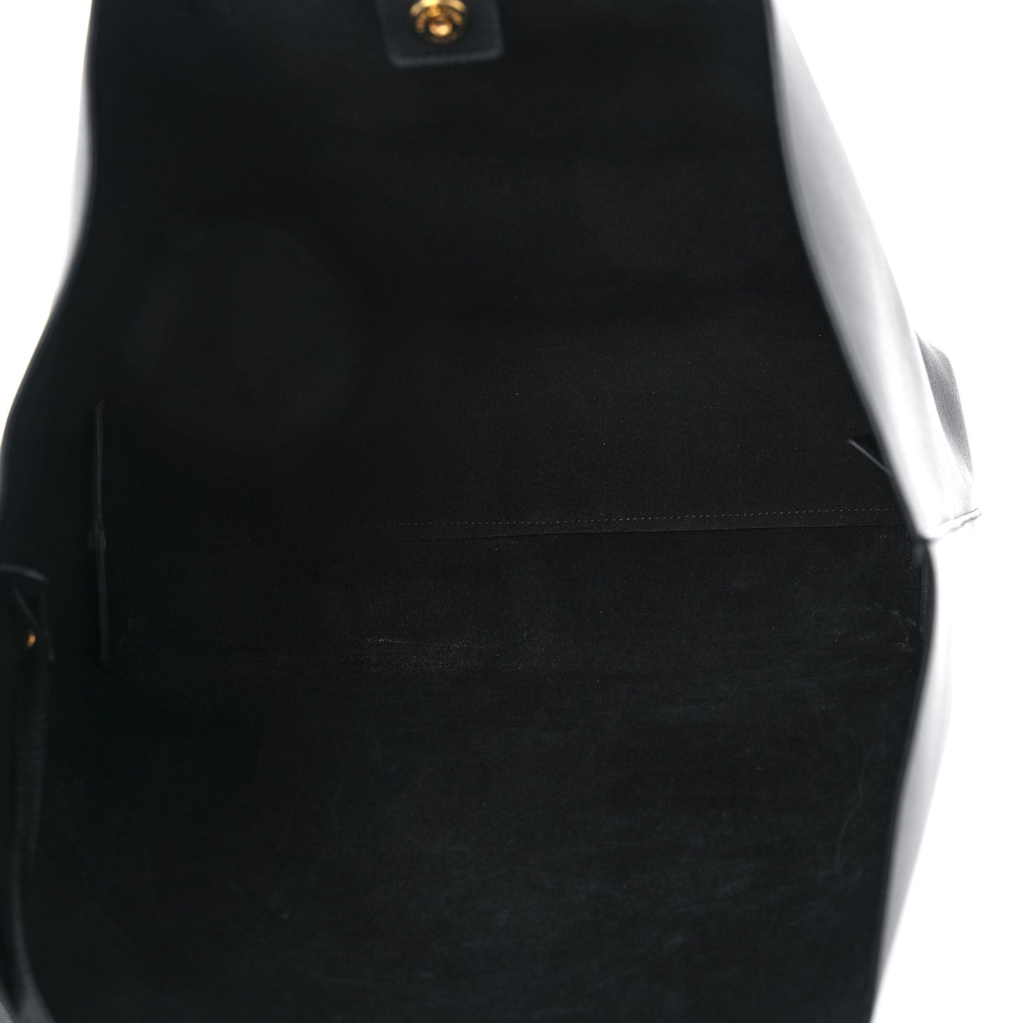 Calfskin Large Shopping Tote Black