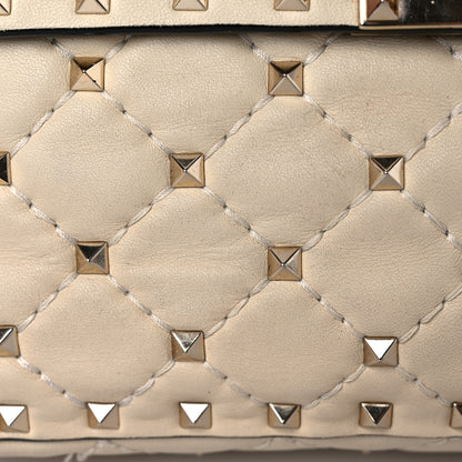 Valentino Garavani Nappa Medium Rockstud Spike Shoulder Bag Light Ivory 14 of 17