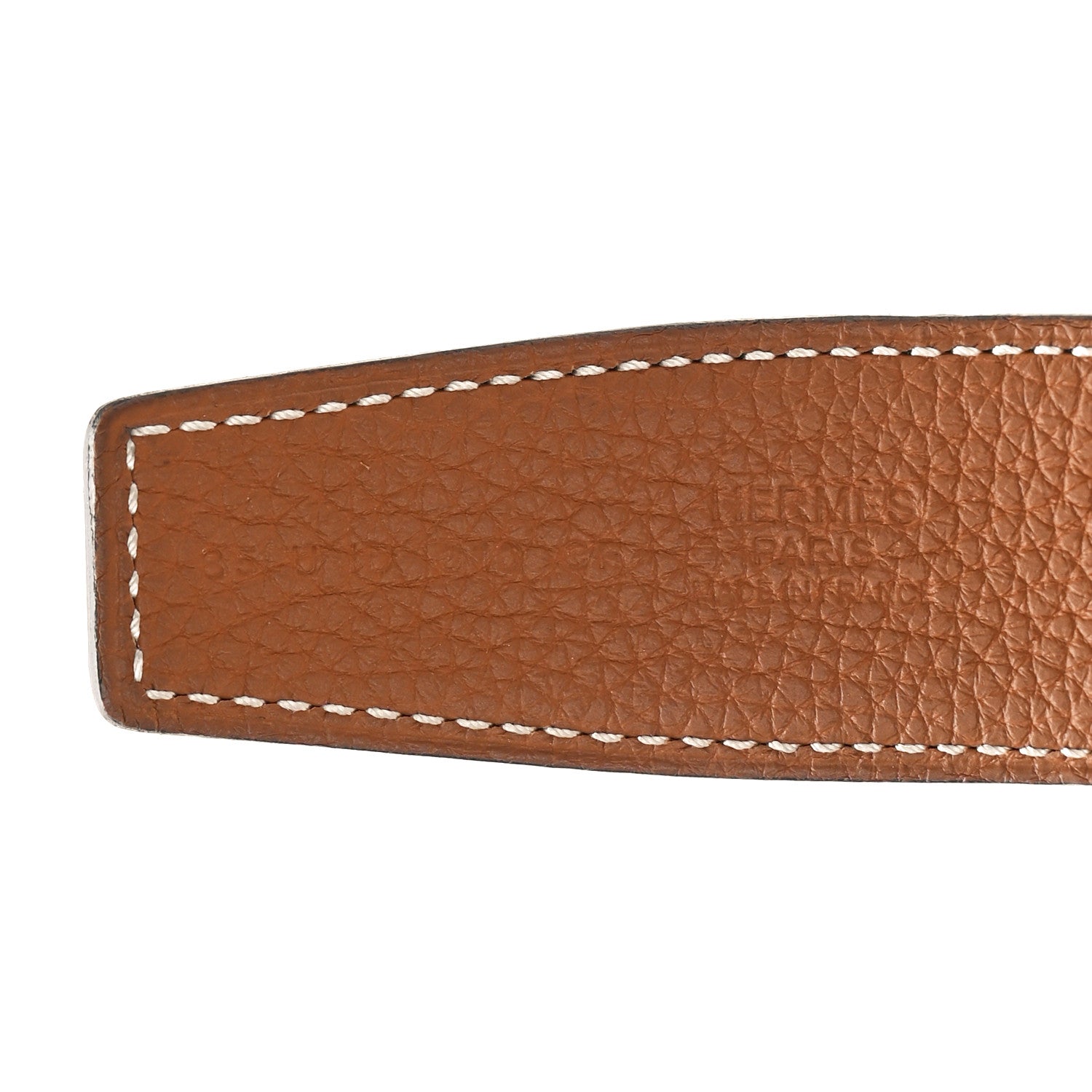 Hermes Box Togo 32mm H Belt 85 34 Black Gold 3 of 3