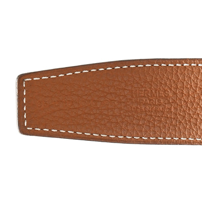Hermes Box Togo 32mm H Belt 85 34 Black Gold 3 of 3