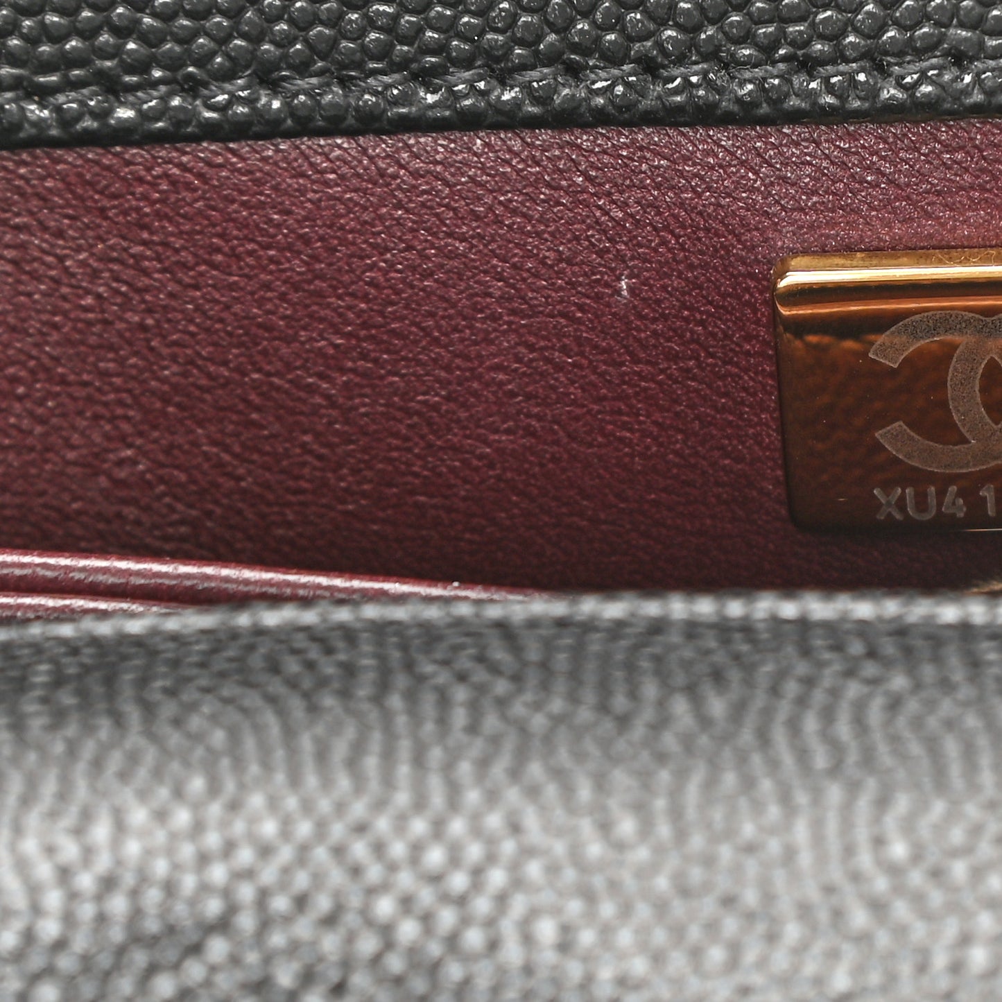 Caviar Quilted Mini Coco Handle Flap Black