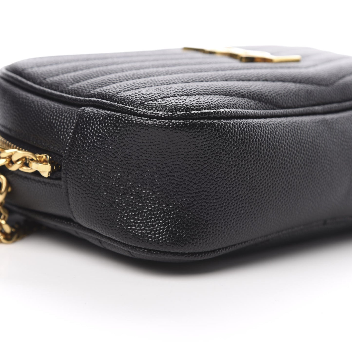 Grain De Poudre Matelasse Monogram Mini Lou Camera Bag Black