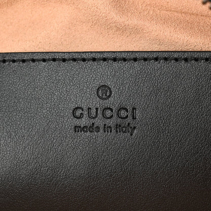 Gucci Calfskin Matelasse Small GG Marmont Chain Shoulder Bag Black 6 of 10