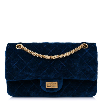 Chanel Velvet Quilted 2.55 Reissue 225 Flap Blue 1 of 10