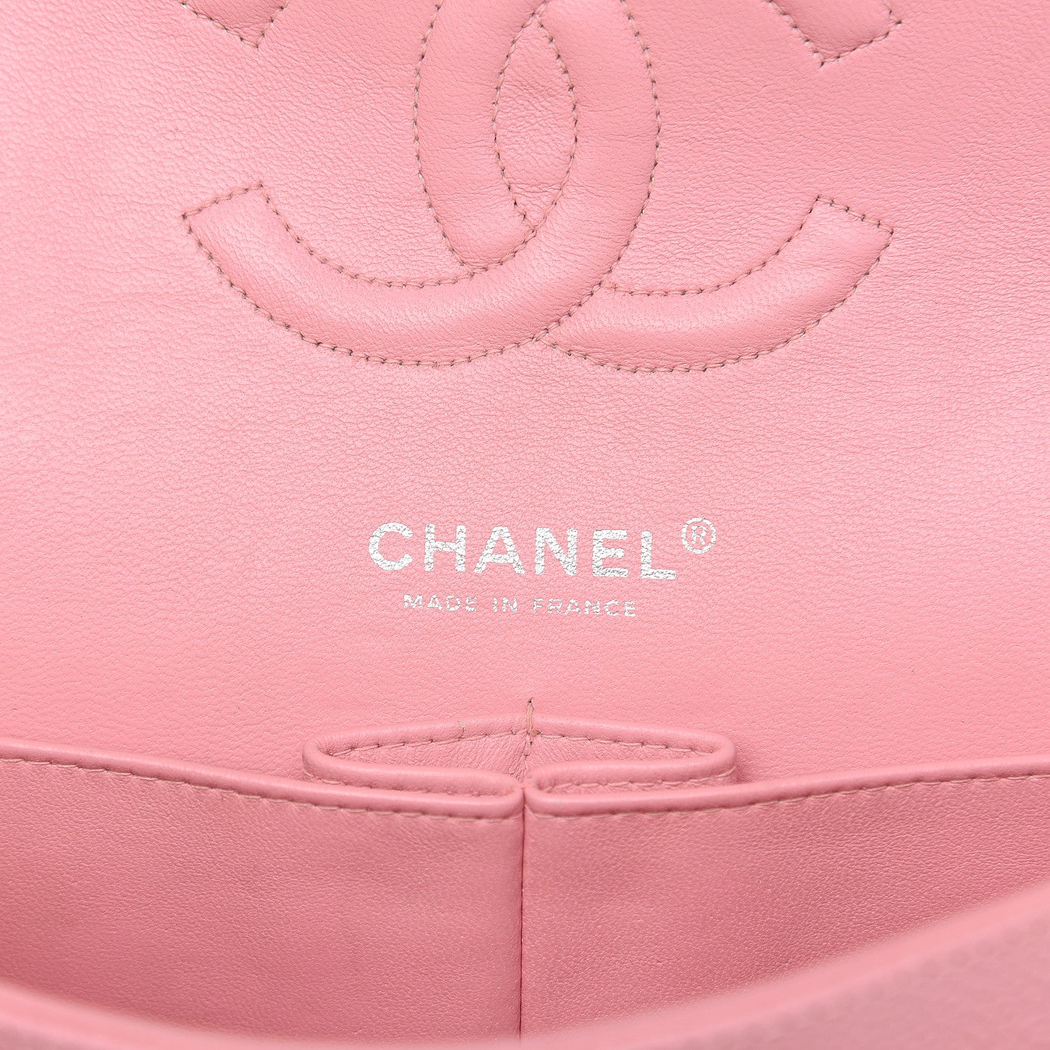 Chanel Caviar Quilted Medium Double Flap Pink 6 of 16