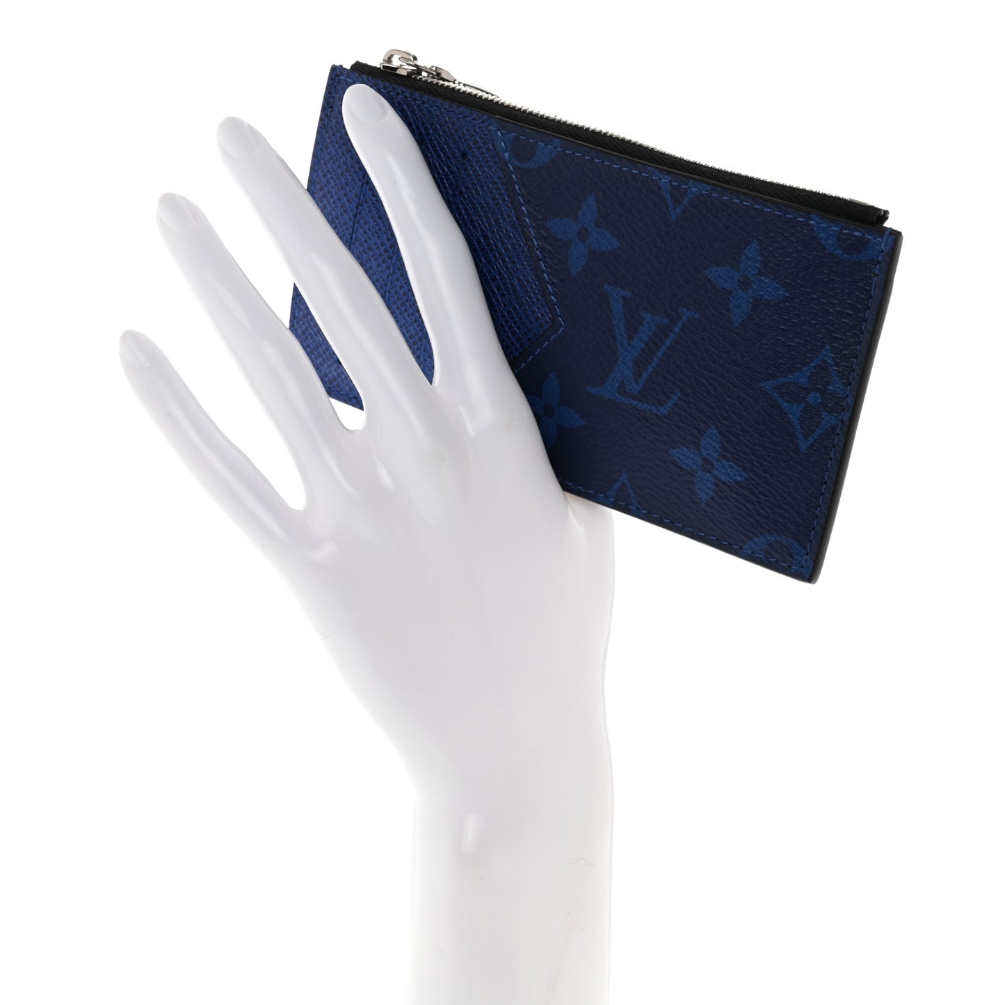 Monogram Taiga Coin Card Holder Cobalt