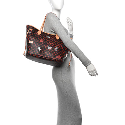 Louis Vuitton Catogram Neverfull MM Marron 2 of 12
