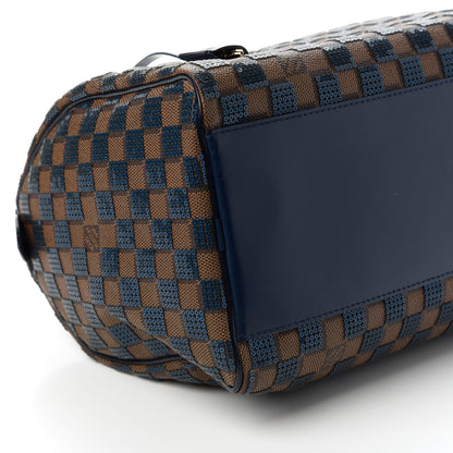 Louis Vuitton Damier Paillettes Speedy 30 Blue 6 of 11