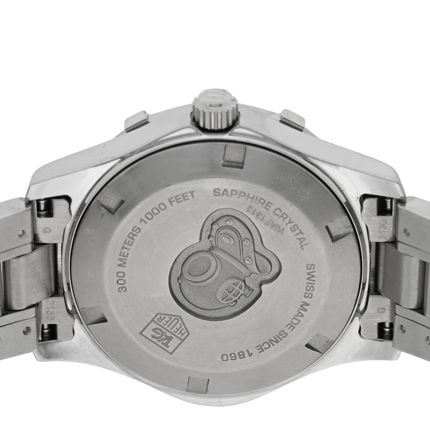 Tag Heuer Stainless Steel Diamond Bezel Mother of Pearl 33mm Aquaracer Lady Quartz Watch WAF1313 4 of 4