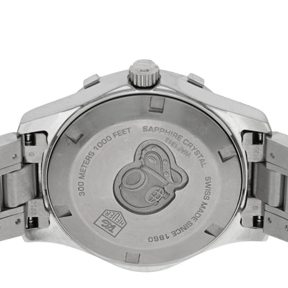 Tag Heuer Stainless Steel Diamond Bezel Mother of Pearl 33mm Aquaracer Lady Quartz Watch WAF1313 4 of 4